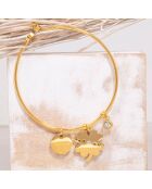 Jonc My Chance doré/blanc