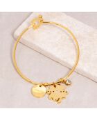 Jonc My Chance doré/blanc