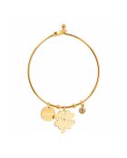 Jonc My Chance doré/blanc