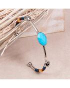 Bracciale Totesol argento/blu
