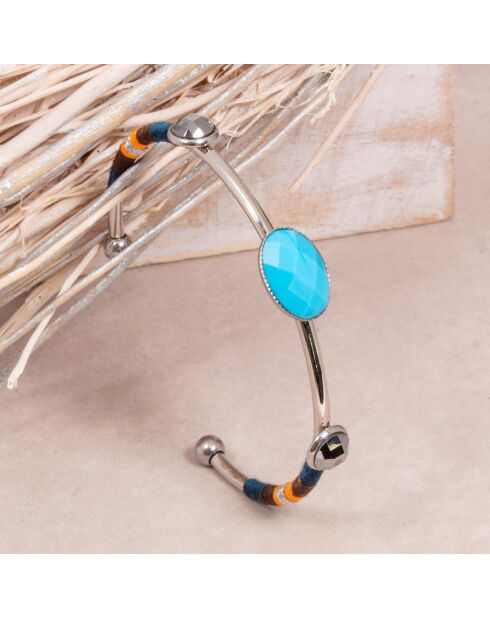 Bracciale Totesol argento/blu