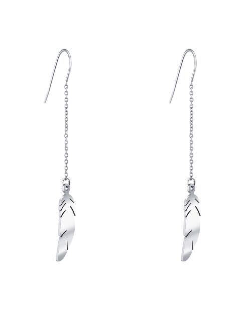 Boucles d'oreilles Angel argentées