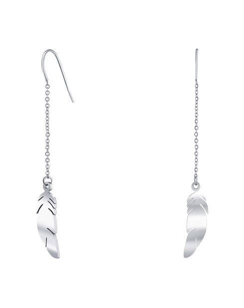 Boucles d'oreilles Angel argentées