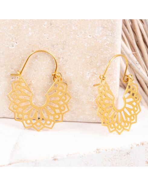 Boucles d'oreilles Romi dorées