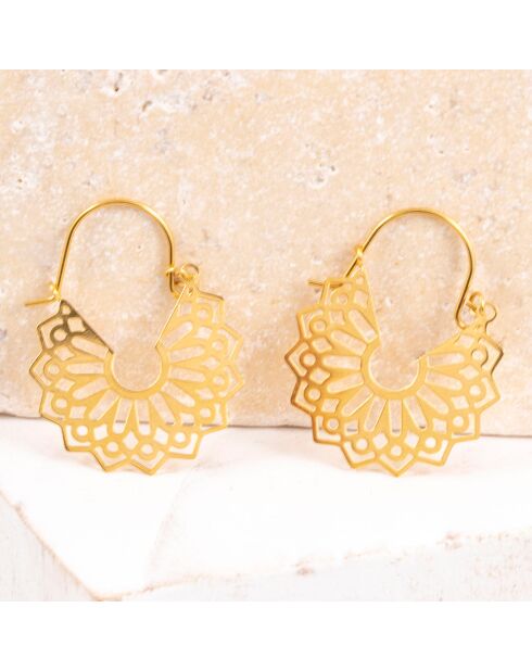 Boucles d'oreilles Romi dorées