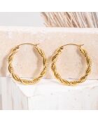 Gouden oorbellen van Reina