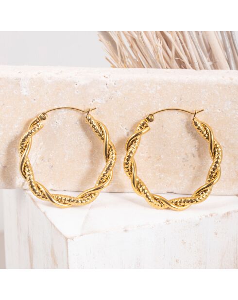 Gouden oorbellen van Reina