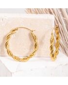 Gouden oorbellen van Reina