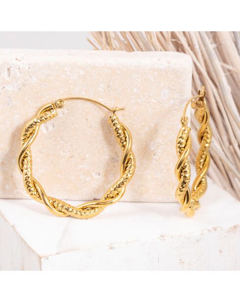 Gouden oorbellen van Reina