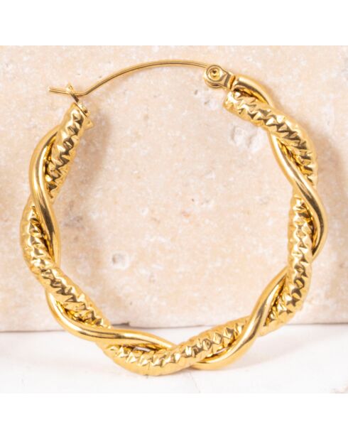 Gouden oorbellen van Reina