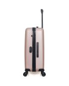Valise Cabine XXS 4 roues doubles Zurich 46 cm rose doré