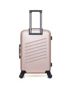 Valise Cabine XXS 4 roues doubles Zurich 46 cm rose doré