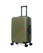 Maleta de cabina XXS con 4 ruedas dobles Spiez, 46 cm, verde caqui