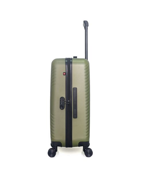 Maleta de cabina XXS con 4 ruedas dobles Spiez, 46 cm, verde caqui