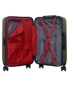Maleta de cabina XXS con 4 ruedas dobles Spiez, 46 cm, verde caqui