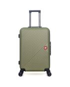 Maleta de cabina XXS con 4 ruedas dobles Spiez, 46 cm, verde caqui