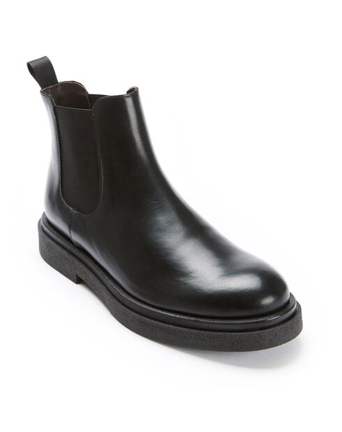 Chelsea Boots en Cuir Bracq noires