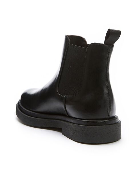 Chelsea Boots en Cuir Bracq noires