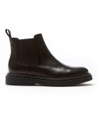 Chelsea Boots en Cuir Bracq marron foncé