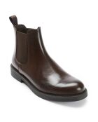 Chelsea Boots en Cuir Jon marron foncé