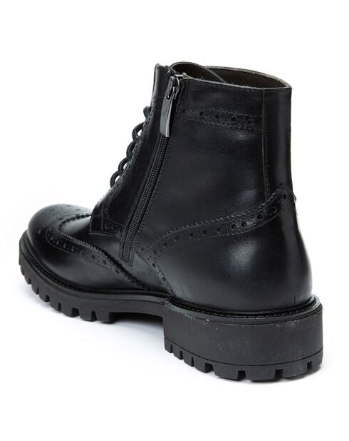 Boots en Cuir Gani noires