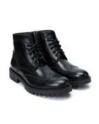 Boots en Cuir Gani noires