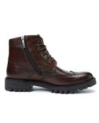 Boots en Cuir Gani marron foncé