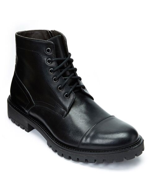 Boots en Cuir Leon noires