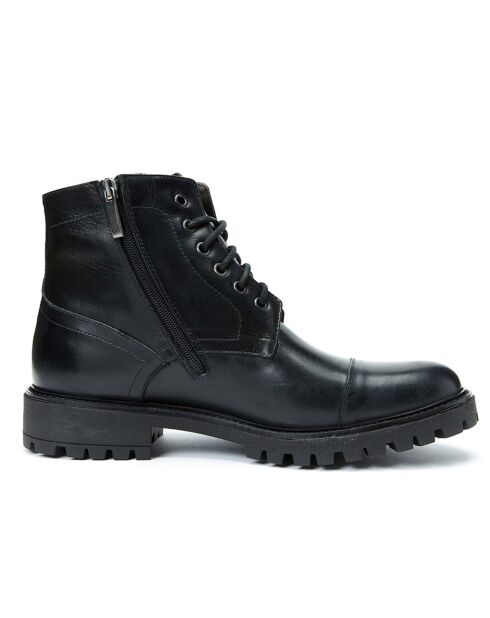 Boots en Cuir Leon noires