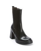 Bottes en Cuir Olya noires - Talon 8 cm