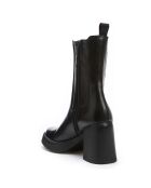 Bottes en Cuir Olya noires - Talon 8 cm