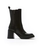 Bottes en Cuir Olya noires - Talon 8 cm