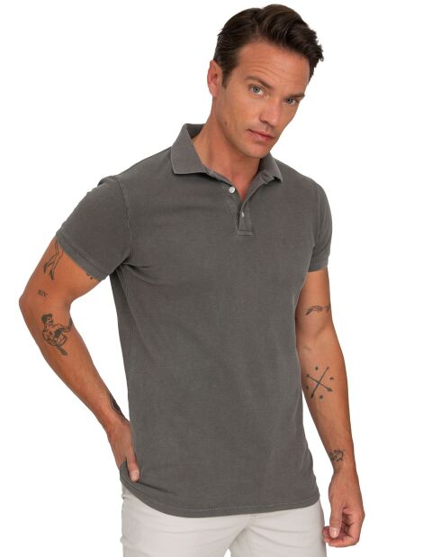 Polo Garment gris clair