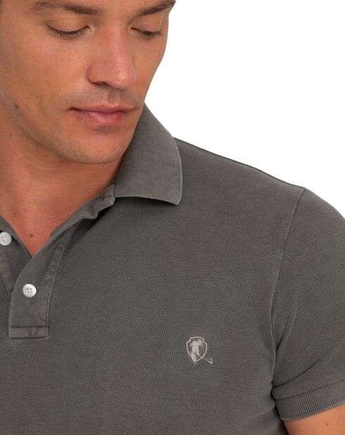 Polo Garment gris clair