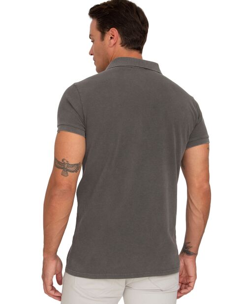 Polo Garment gris clair