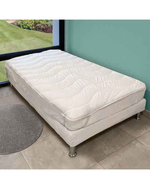 Surconfort de matelas blanc - 90x190 cm