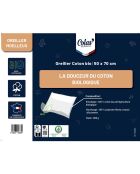 Oreiller moelleux 100% Coton Bio blanc - 50x70 cm