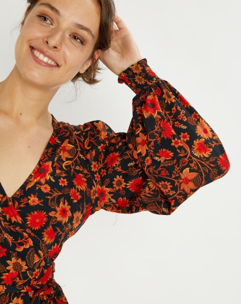 In My Heart Mehrfarbiges Wickelkleid