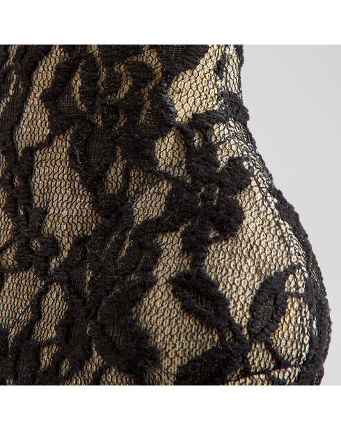 Bottines en Dentelle Chloé noir/beige
