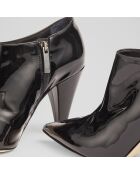 Bottines en Cuir verni Talulla noires - Talon 9 cm