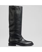 Bottes en Cuir Noemi noires