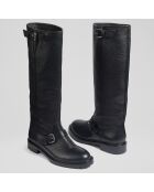 Bottes en Cuir Noemi noires