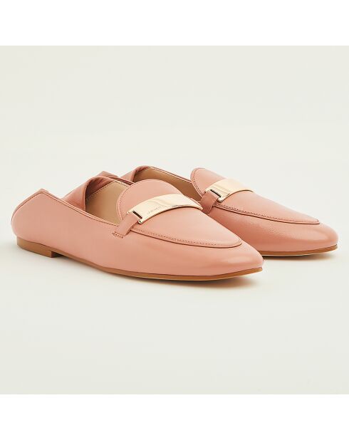 Mocassins en Cuir Paola roses