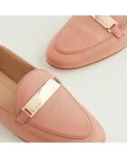 Mocassins en Cuir Paola roses