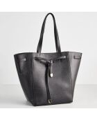 Sac à Main en Cuir Lily noir - 42x30.5x18 cm