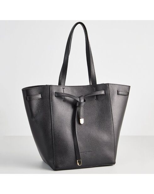 Sac à Main en Cuir Lily noir - 42x30.5x18 cm