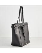 Sac à Main en Cuir Lily noir - 42x30.5x18 cm