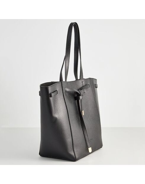 Sac à Main en Cuir Lily noir - 42x30.5x18 cm