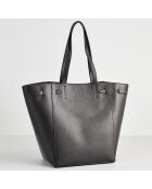 Sac à Main en Cuir Lily noir - 42x30.5x18 cm