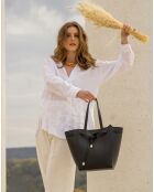 Sac à Main en Cuir Lily noir - 42x30.5x18 cm